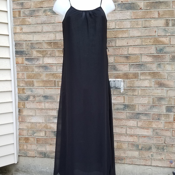 Black Slip Dress Sz S - Picture 2 of 3